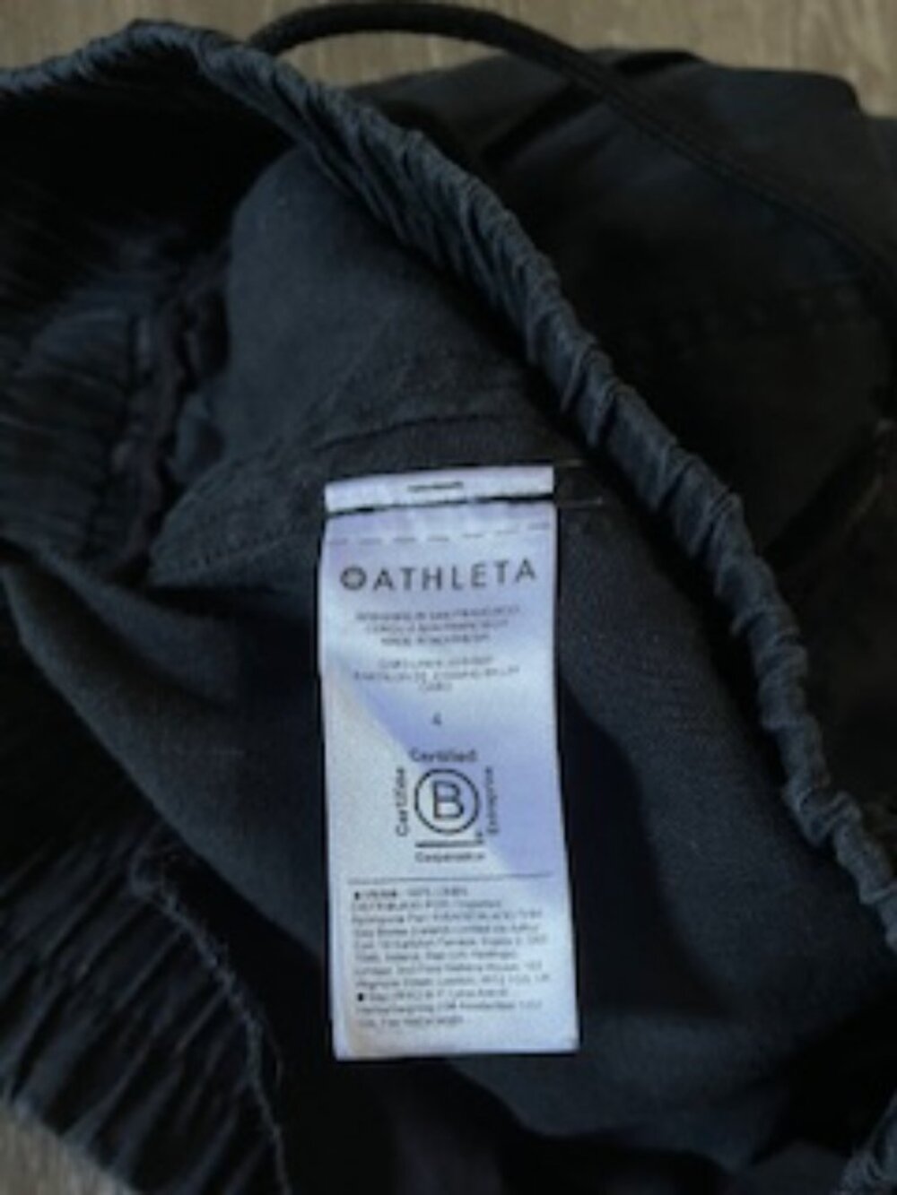 🧡3/15 Athleta Linen Black Joggers Women's 4 - Picture 3 of 10